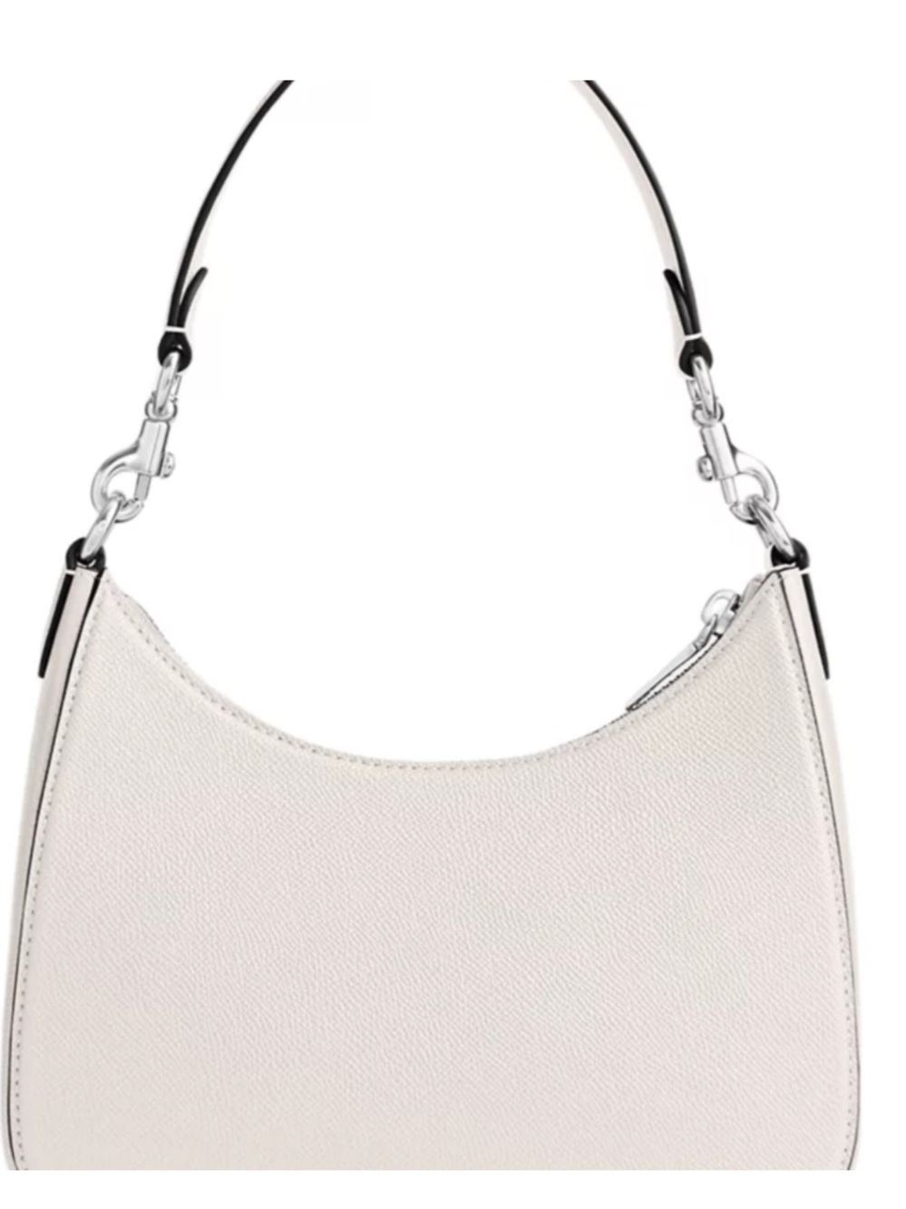 COACH Crossgrain leather small hobo crossbody bag - White NWT - Picture 3 of 16